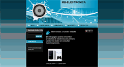 Desktop Screenshot of mb-electronica.webnode.com