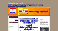 Desktop Screenshot of nemzetiegyseghirlevel.webnode.hu