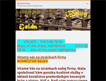 Tablet Screenshot of kovane-brany.webnode.sk