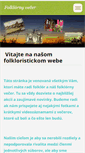 Mobile Screenshot of folklornyvecer.webnode.sk