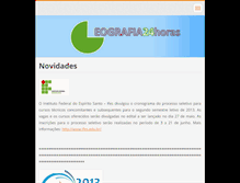 Tablet Screenshot of geografia24horas.webnode.com.br
