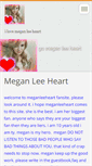 Mobile Screenshot of meganleeheartfanclub.webnode.com