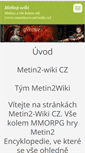 Mobile Screenshot of metin2-wiki.webnode.cz