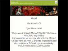 Tablet Screenshot of metin2-wiki.webnode.cz