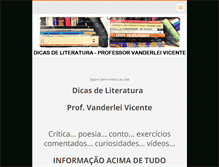 Tablet Screenshot of dicasdeliteratura.webnode.com