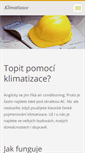 Mobile Screenshot of klimatizacesamsung.webnode.cz