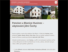 Tablet Screenshot of penzionublanice.webnode.cz