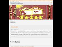 Tablet Screenshot of liceoruralnoblia.webnode.es