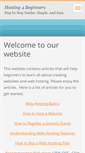Mobile Screenshot of hosting4beginners.webnode.com