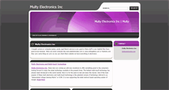 Desktop Screenshot of multyelectronicsinc.webnode.com