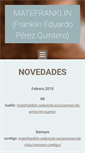 Mobile Screenshot of matefranklin.webnode.es