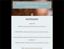 Tablet Screenshot of matefranklin.webnode.es