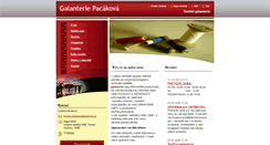 Desktop Screenshot of galanteriepacakova.webnode.cz
