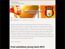 Tablet Screenshot of ofk-golianovo.webnode.sk