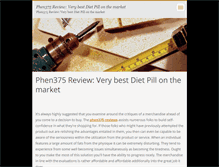 Tablet Screenshot of phen375reviews-live-com.webnode.com