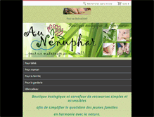 Tablet Screenshot of boutiqueaunenuphar.webnode.fr