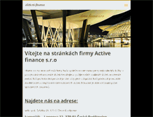 Tablet Screenshot of aktivni-finance.webnode.cz