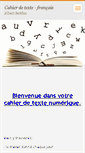 Mobile Screenshot of cahierdetexte.webnode.fr