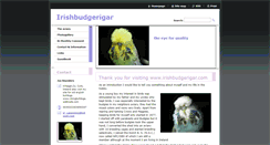 Desktop Screenshot of irishbudgerigar.webnode.com