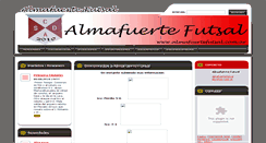 Desktop Screenshot of almafuertefutsal.webnode.com.ar