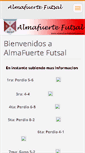 Mobile Screenshot of almafuertefutsal.webnode.com.ar