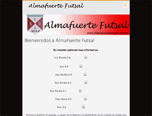 Tablet Screenshot of almafuertefutsal.webnode.com.ar