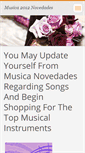 Mobile Screenshot of musica2012novedades.webnode.com