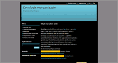 Desktop Screenshot of kynologickeorganizacie.webnode.sk