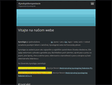 Tablet Screenshot of kynologickeorganizacie.webnode.sk