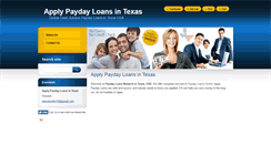 Desktop Screenshot of paydayloanstexas.webnode.com