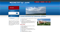 Desktop Screenshot of luxusnymezonet.webnode.sk