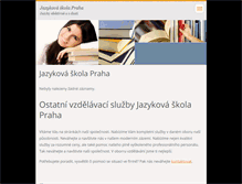 Tablet Screenshot of jazykovka-praha.webnode.cz