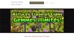 Desktop Screenshot of gemmes-illimites-clash-of-clans.webnode.com