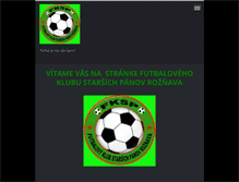 Tablet Screenshot of fotbalrv.webnode.sk