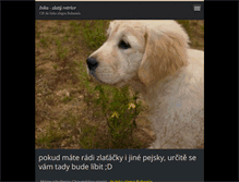 Tablet Screenshot of inka-zlatyretrivr.webnode.cz