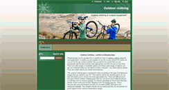 Desktop Screenshot of outdoorclothing123.webnode.com