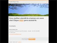 Tablet Screenshot of escolasempreviva.webnode.com.br