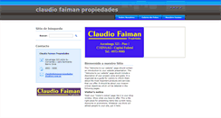 Desktop Screenshot of claudiofaimanpropiedades.webnode.com