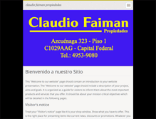 Tablet Screenshot of claudiofaimanpropiedades.webnode.com
