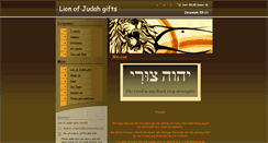 Desktop Screenshot of lionofjudahgifts.webnode.com