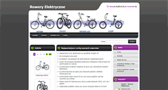 Desktop Screenshot of elektrycznerowery.webnode.com
