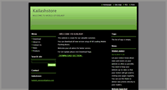 Desktop Screenshot of kailashstore.webnode.com