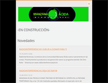 Tablet Screenshot of manzanaacidaproducciones.webnode.com