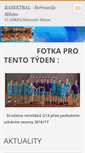 Mobile Screenshot of basketbal-hermanuv-mestec.webnode.cz