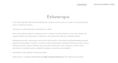 Desktop Screenshot of etikoterapie.webnode.cz