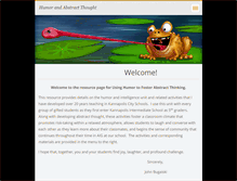 Tablet Screenshot of giftedhumor.webnode.com