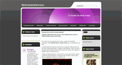 Desktop Screenshot of noticiasdosfamosos.webnode.com