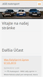 Mobile Screenshot of age-motorsport.webnode.sk