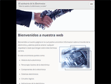 Tablet Screenshot of elsanturariodelaelectronica.webnode.es