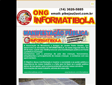 Tablet Screenshot of informatibola.webnode.com.br